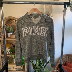 Victorias secret pink 1/4 zip pullover
